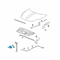 OEM 2009 Saturn Outlook Latch Asm-Hood Primary & Secondary Diagram - 20765682