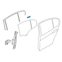 OEM 2014 BMW 335i Seal, Trim, C-Pillar, Right Diagram - 51-35-7-355-894