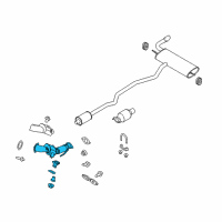 OEM 2014 Ford Fusion Catalytic Converter Diagram - DG9Z-5E212-J