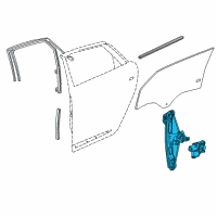 OEM 2015 Chevrolet Impala Window Regulator Diagram - 23168661