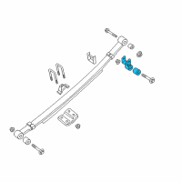 OEM 2015 Nissan Titan SHACKLE-Spring Diagram - 55220-ZR00B