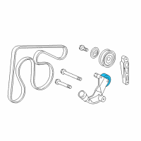 OEM 2014 Acura ILX Pulley Set, Tensioner Diagram - 31189-R0A-015