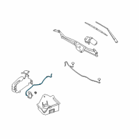 OEM 2012 Ford F-150 Washer Hose Diagram - CL3Z-17K605-A