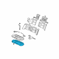 OEM Acura TSX Pad & Frame, Rear Seat Cushion Diagram - 82132-SEA-J01