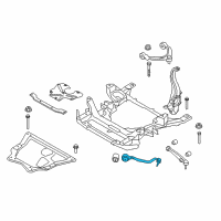 OEM 2018 BMW X5 Rubber Mounting Right Tension Strut Diagram - 31-12-7-850-160