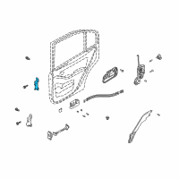 OEM 2001 Hyundai Elantra Hinge Assembly-Rear Door Upper, LH Diagram - 79410-2D000