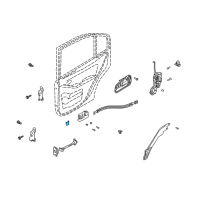 OEM 2004 Hyundai Elantra Housing-Rear Door Inside Handle RH Diagram - 83621-2D000-ZE