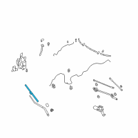 OEM Infiniti EX35 Window Wiper Blade Assembly Diagram - 28890-1BA0A