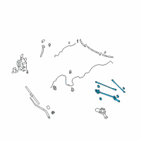 OEM 2012 Infiniti EX35 Link Assy-Wiper Diagram - 28840-1BA0A