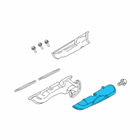 OEM 2009 Ford Explorer Sport Trac Heat Shield Diagram - 6L2Z-9Y427-AA