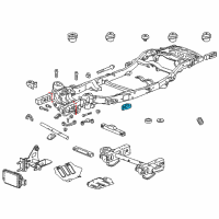 OEM 2016 Chevrolet Suburban Mount Bracket Diagram - 22907420