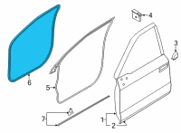 OEM 2021 Ford F-150 Weatherstrip On Body Diagram - FL3Z-1820708-A