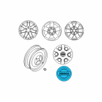 OEM Nissan Titan Disc Wheel Ornament Diagram - 40342-EA21A
