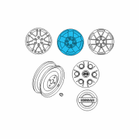 OEM 2017 Nissan Titan XD Aluminum Wheel Diagram - 40300-ZJ00A