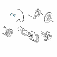 OEM 2017 Kia Sorento Brake Hose Assembly, Right Diagram - 58732C5000