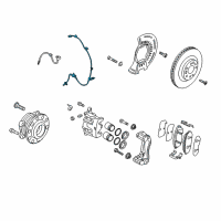 OEM 2016 Kia Sorento Sensor Assembly-Abs Front Diagram - 59830C5100