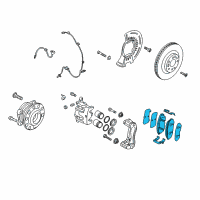 OEM 2018 Kia Sorento Pad Kit-Front Disc Brake Diagram - 58101C6A00