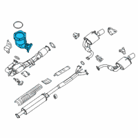 OEM 2016 Nissan Maxima Three Way Catalytic Converter Diagram - 208A2-4RA0A