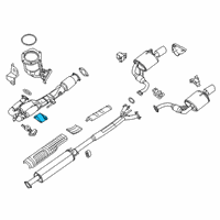 OEM 2015 Infiniti QX60 Mounting Assy-Exhaust Diagram - 20611-1AA2A