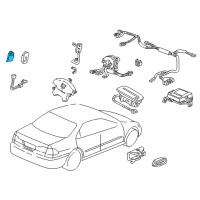 OEM 2002 Honda Accord OPDS Unit Diagram - 81334-S87-A73