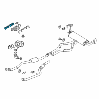 OEM BMW Exhaust Manifold/Cylinder Head Gasket Diagram - 11-62-7-614-095