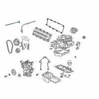 OEM 2010 Dodge Charger Indicator-Engine Oil Level Diagram - 53013835AC