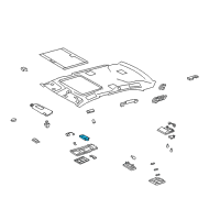 OEM 2012 Lexus LS600h Lamp Sub-Assembly, Console Diagram - 81206-50071-A0