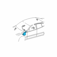 OEM 2002 Lexus ES300 Computer, Absorber Control Diagram - 89243-33081