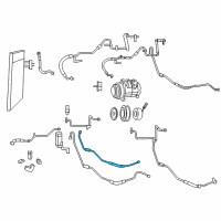 OEM 2011 Dodge Grand Caravan Line-Auxiliary A/C Liquid Diagram - 68125528AA