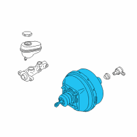 OEM 2004 Buick Rainier Power Brake Booster Diagram - 15247618