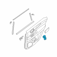 OEM 2017 Infiniti QX60 Rear Power Window Switch Assembly Diagram - 25421-3JA1A