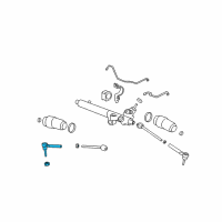 OEM 2007 Hummer H3 Outer Tie Rod Diagram - 15907712