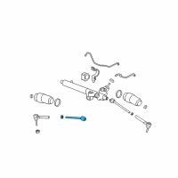 OEM 2006 Hummer H3 Drag Link Repair Kit Diagram - 15132760