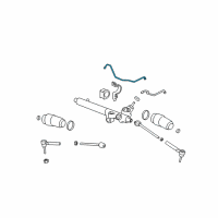 OEM Hummer H3 Pipe Asm-Steering Gear Diagram - 15132762