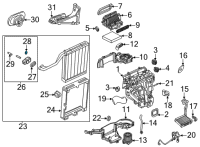 OEM Chevrolet Malibu Suction Hose Seal Diagram - 13418809