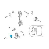 OEM 2004 Dodge Stratus INSULATOR-Transmission Mount Diagram - MR369990