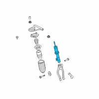 OEM Mercury Strut Diagram - 7E5Z-18124-RH