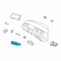 OEM Lincoln Town Car Dash Control Unit Diagram - 7W1Z-19980-A