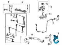 OEM Jeep Wrangler RADIATOR OUTLET Diagram - 68481136AB