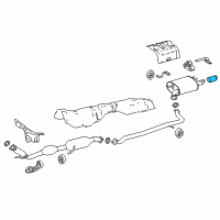 OEM 2018 Toyota Camry Finish Pipe Diagram - 17408-0V010