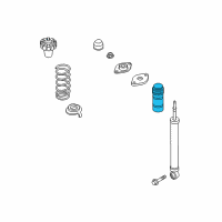 OEM Infiniti EX37 Rear Suspension Bound Bumper Assembly Diagram - 55240-1BA0A
