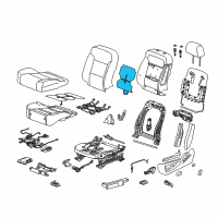 OEM 2015 Chevrolet Silverado 2500 HD Seat Back Heater Diagram - 22878865