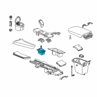 OEM 2017 Cadillac XT5 Shift Knob Diagram - 84480485