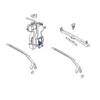 OEM 2009 Dodge Dakota Pump Pkg-Washer, Windshield Diagram - 5161378AA