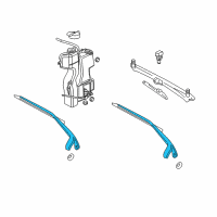 OEM 2006 Dodge Dakota Blade-WIPER Diagram - WBFLAT03AA