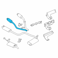 OEM 2004 Chrysler Concorde Catalytic Converter Diagram - 4581735AB