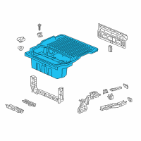 OEM 2019 Honda Ridgeline Floor, Bed Diagram - 74710-T6Z-A00