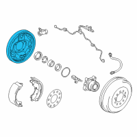 OEM 2019 Toyota Tacoma Backing Plate Diagram - 47044-04030