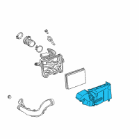 OEM 2018 Nissan Versa Air Cleaner Body Assembly Diagram - 16528-9KA0A