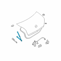 OEM Mercury Milan Strut Cylinder Diagram - 7N7Z-54406A10-B